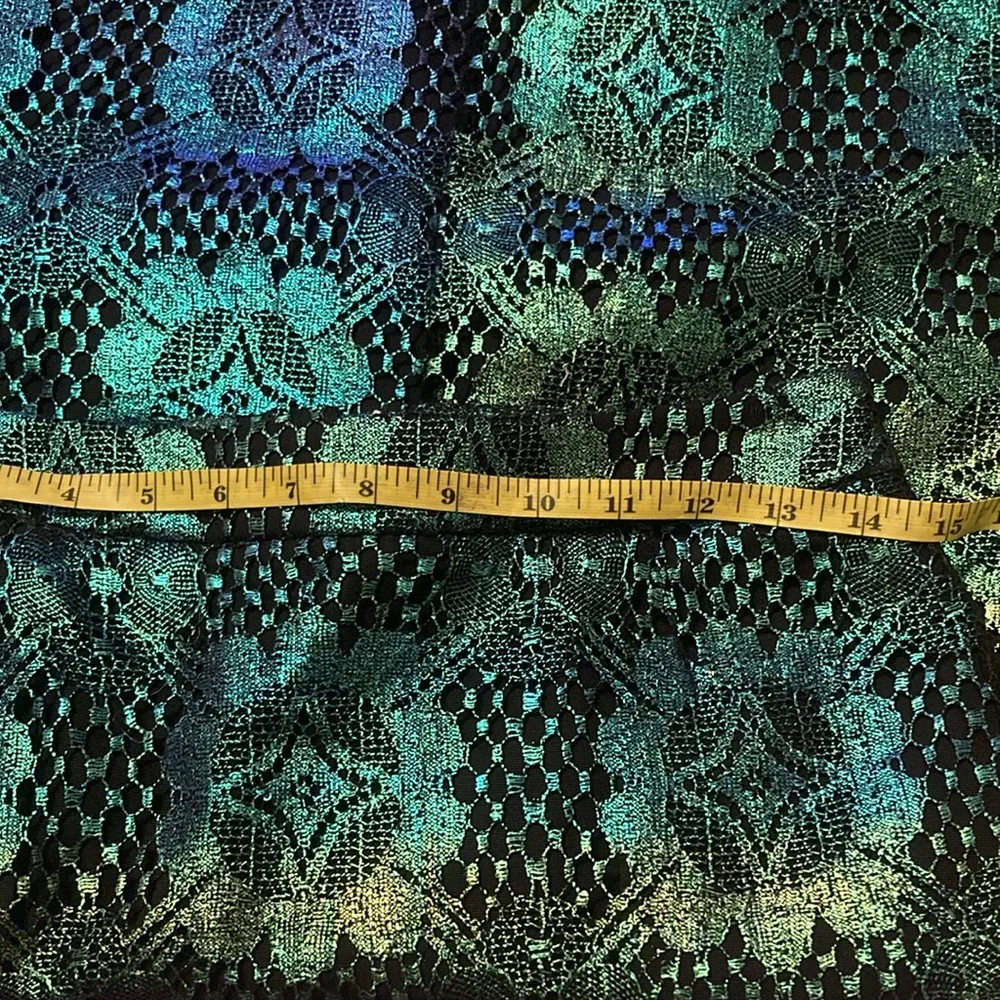 Creatures of the Wind| Women's Floral Paisley Green Straight Skirt |Size 2 - Picture 10 of 11